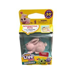 Little Live Pets NeeDohs Interactive Pet Pink Bunny 5+ Responds To Care Collecti